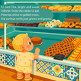 Load image into Gallery viewer, Illustration of a child looking at pastries in a bakery with colorful tiles.