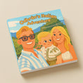 Load image into Gallery viewer, Book cover titled 'Odhran's Italian Adventure' with illustrations of a family on a beige background